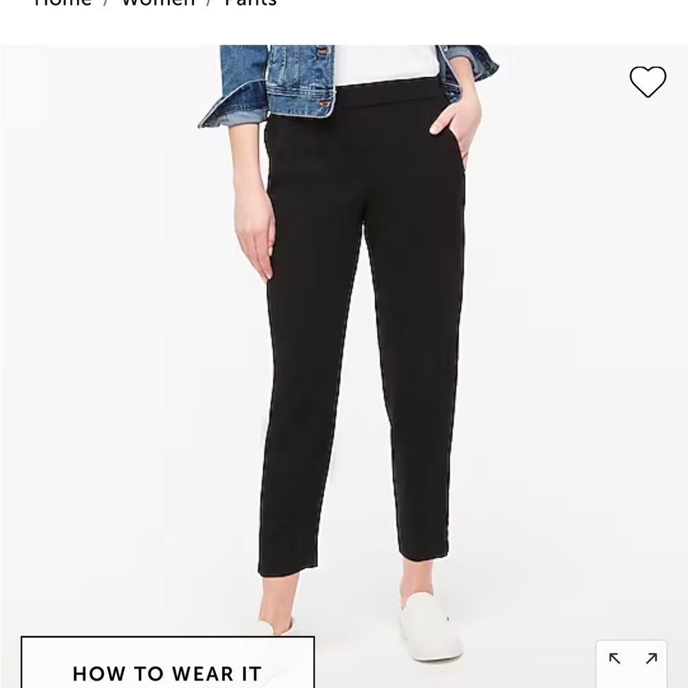 J.Crew Jamie Pant with elastic waist NWOT size 14